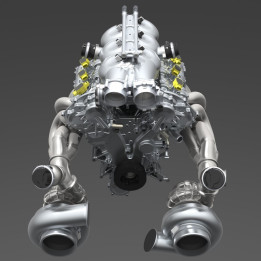 Hel rendered with turbos and exhaust manifolds (not included)