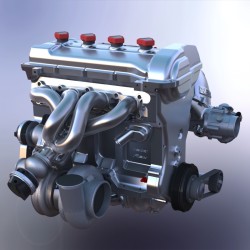 Rex with 1050hp size turbo with spool-valve for non-restricted use.