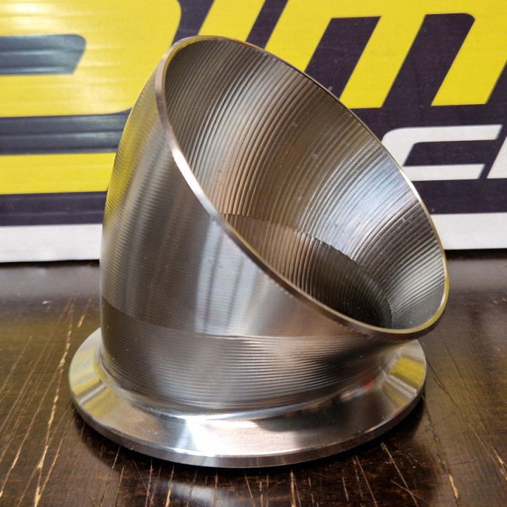 4" to Promod/GT55 vband 45deg elbow nowg